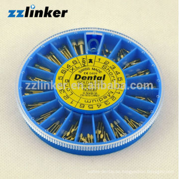 120pcs / box Golden Dental Schraube Post